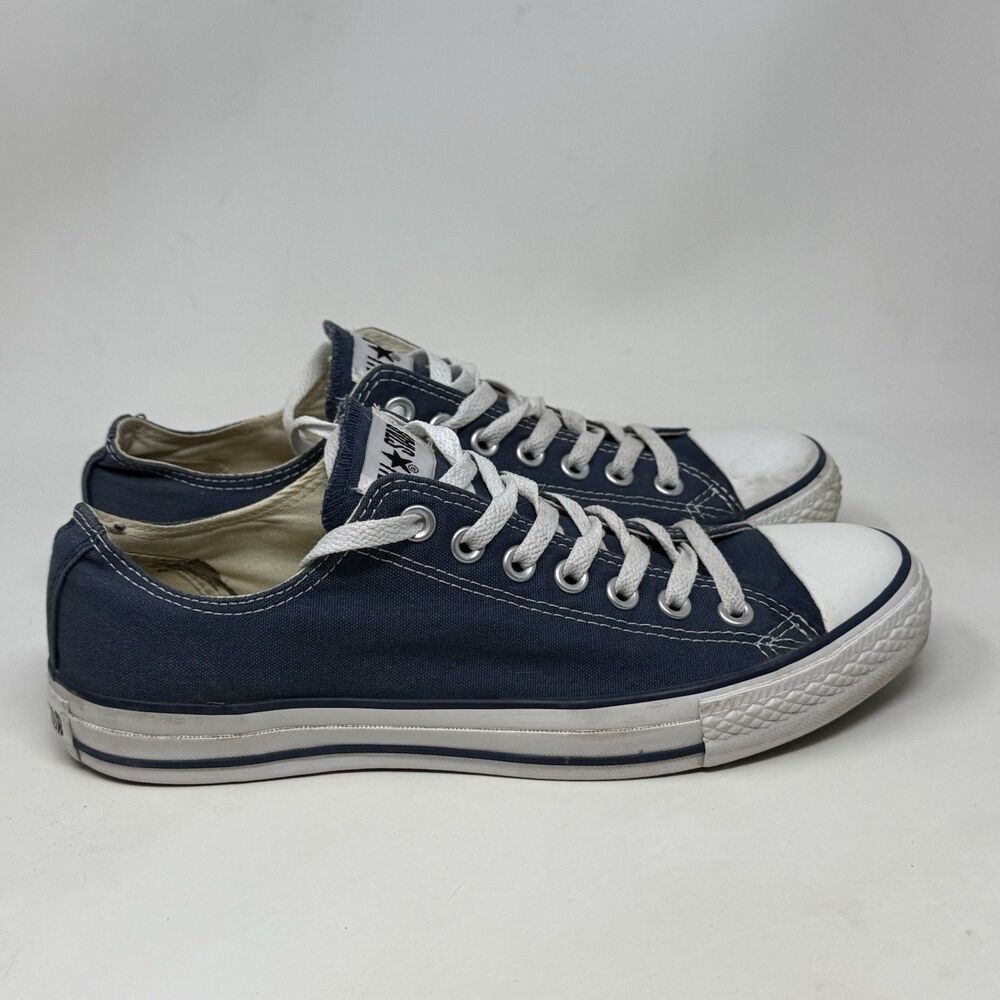 Converse All Star Sneakers Mens Womens 11 Blue Canvas Low Top